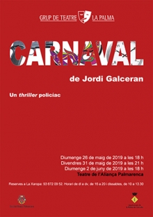 Carnaval, de Jordi Galceran (Maig 2019)